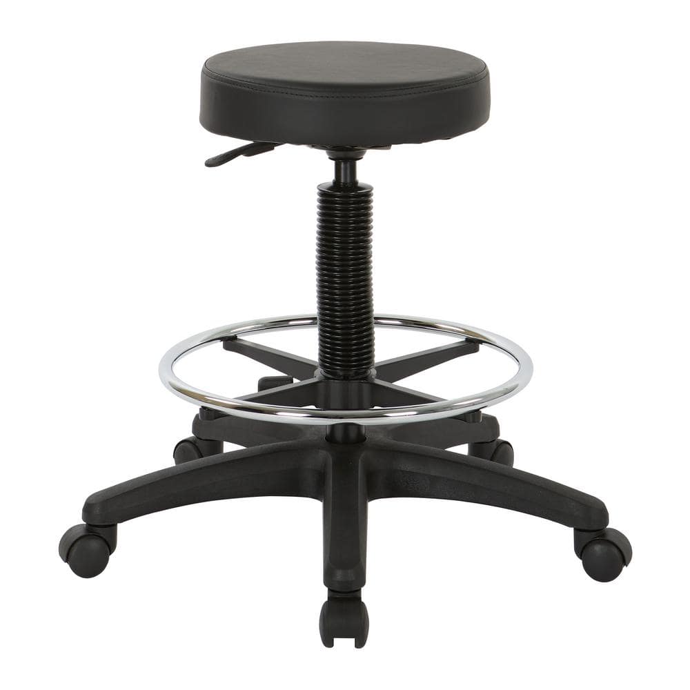 WorkSmart - Pneumatic Drafting Chair - Black