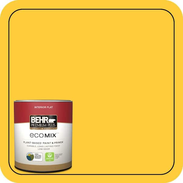 1 qt. #S-G-360 Bright Star Flat EcoMix Plant-Based Interior Paint & Primer