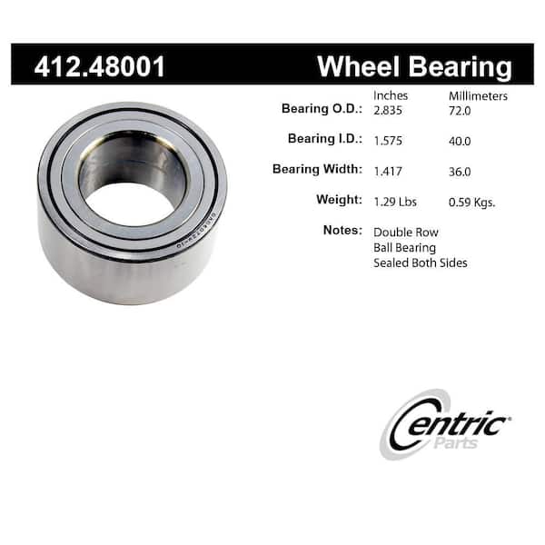 Centric Parts Wheel Bearing 2002-2003 Suzuki Aerio 2.0L
