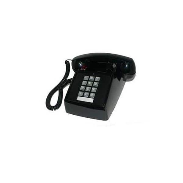 Cortelco Desk Corded Telephone with Message Waiting - Black
