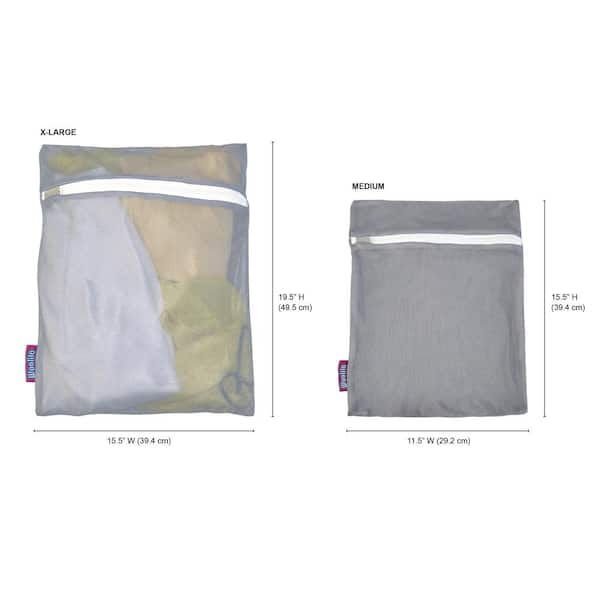 Large Mesh Sock Laundry Bag With Zipper, Sock Washing Bag