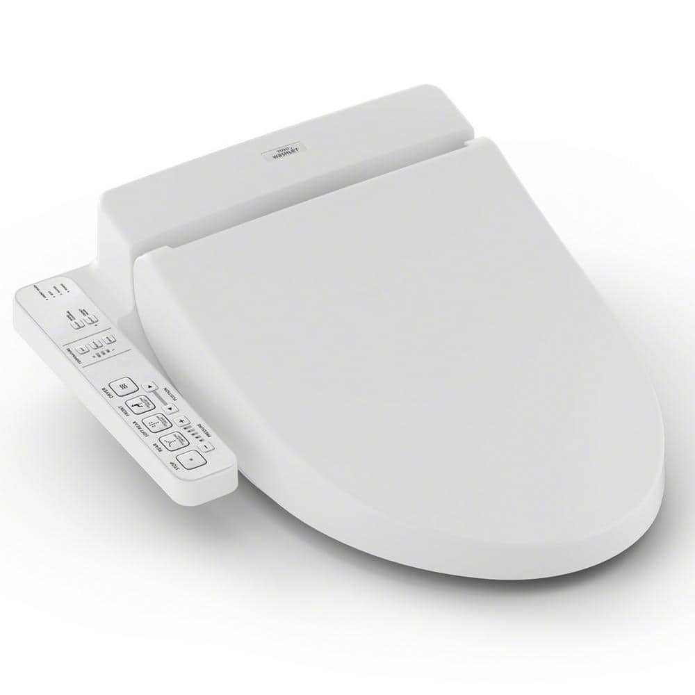 UPC 739268358676 product image for TOTO C100 Washlet Electric Heated Bidet Toilet Seat for Round Toilet in Cotton W | upcitemdb.com