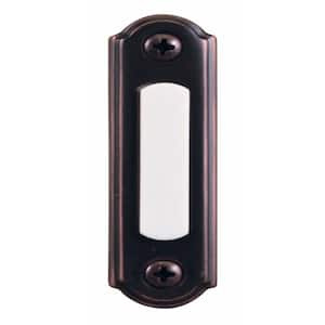 Hampton Bay Wireless Battery Operated Doorbell Push Button, White  HB-7797-02 - The Home Depot