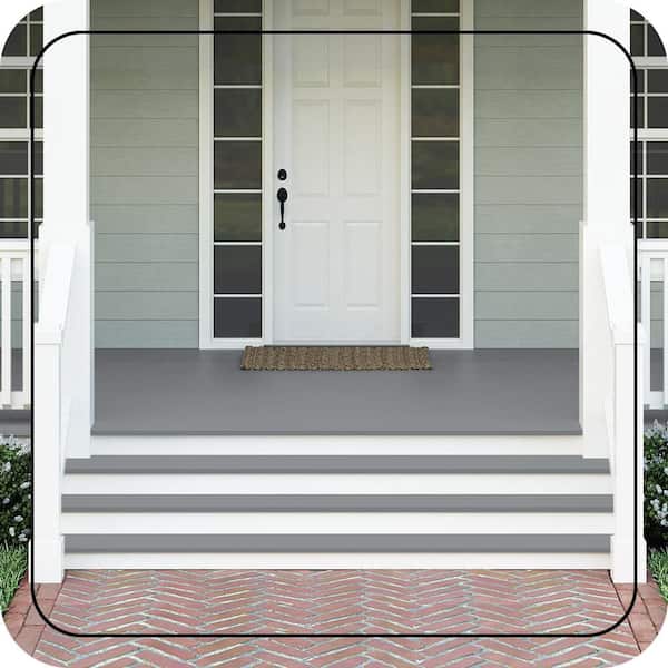 5 gal. #PPU26-05 Flint Gray Textured Low-Lustre Enamel Interior/Exterior Porch and Patio Anti-Slip Floor Paint
