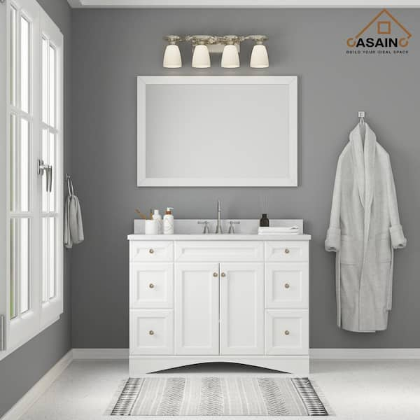 Queen 48 Full Sonoma Wall Mount Single Sink Modern Bathroom Vanity