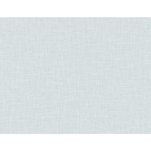 60.75 sq. ft. Icicle Myrna Linen Embossed Vinyl Unpasted Wallpaper Roll