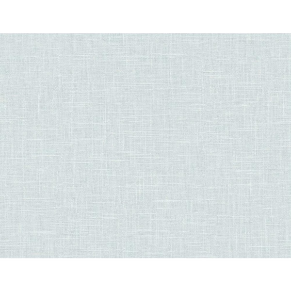 Seabrook Designs 60.75 sq. ft. Icicle Myrna Linen Embossed Vinyl Unpasted Wallpaper Roll