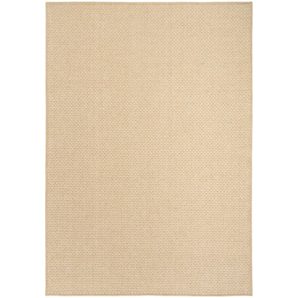 Nourison Tulum Taupe 4 ft. x 6 ft. All-Over Design Contemporary Area Rug