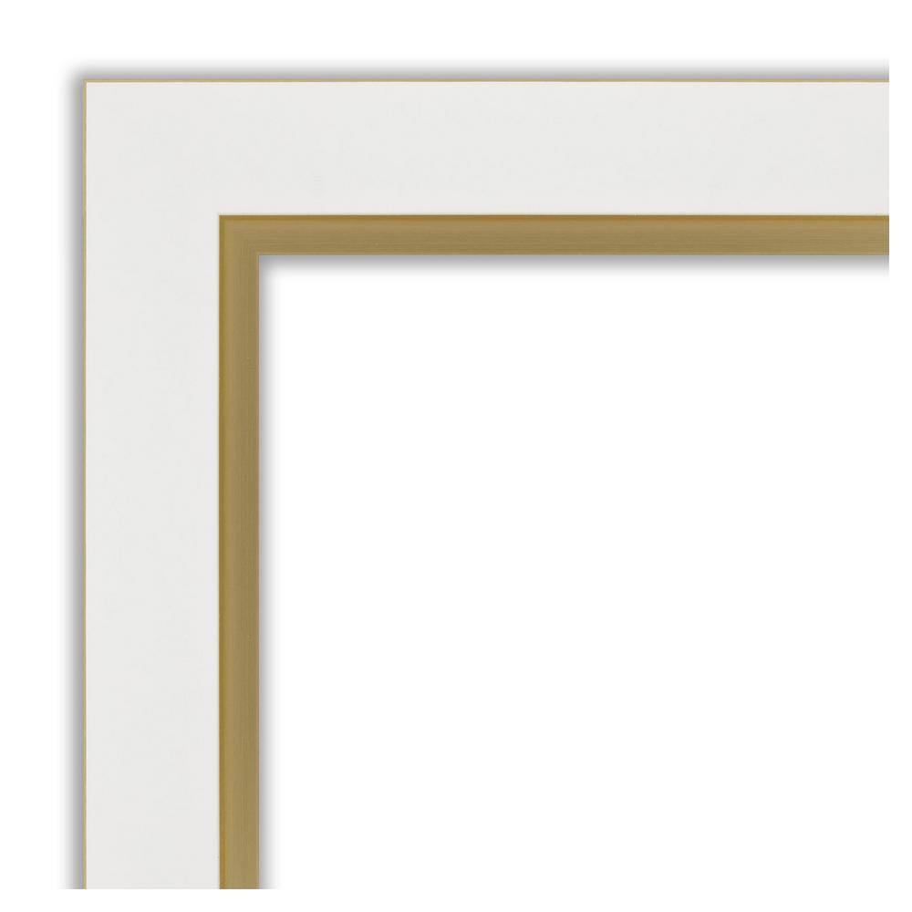 Eva White Gold Polystyrene Wall Picture Frame 11x14
