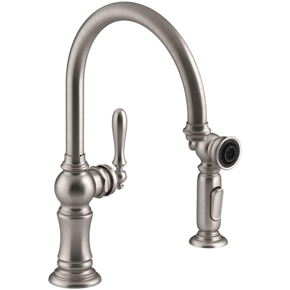 KOHLER Artifacts Single-Handle Standard Kitchen Faucet with Swing