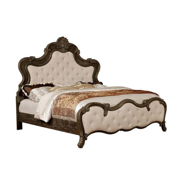 William's Home Furnishing Cursa Cal.King Bed in Rustic Natural Tone