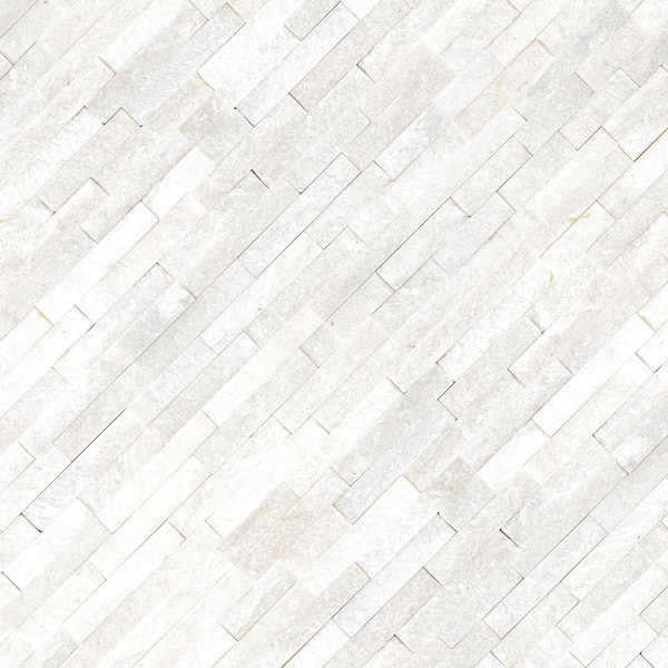 MSI Arctic White Ledger Panel 6 in. x 24 in. Natural Marble Wall Tile (10 cases / 60 sq. ft. / pallet) MSI Arctic White Ledger Panel 6 in. x 24 in. Natural Marble Wall Tile (10 cases / 60 sq. ft. / pallet)