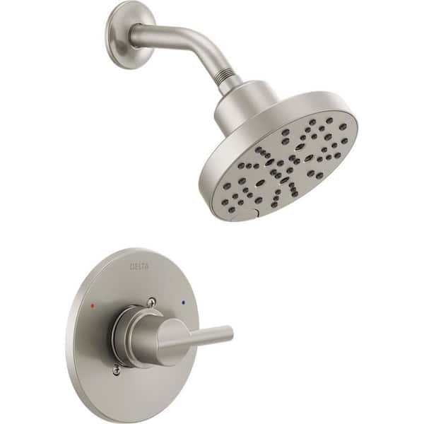 Delta Nicoli Single-Handle 5-Spray Shower Faucet with H2OKinetic Technology in Stainless (Valve Included)