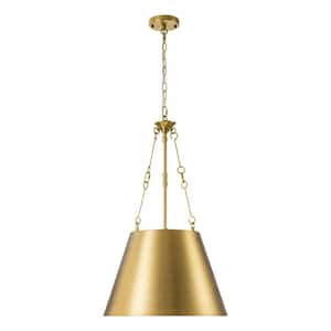 Hamilton 4-Light Gold Kitchen Island Cone Pendant Light with Metal Shade