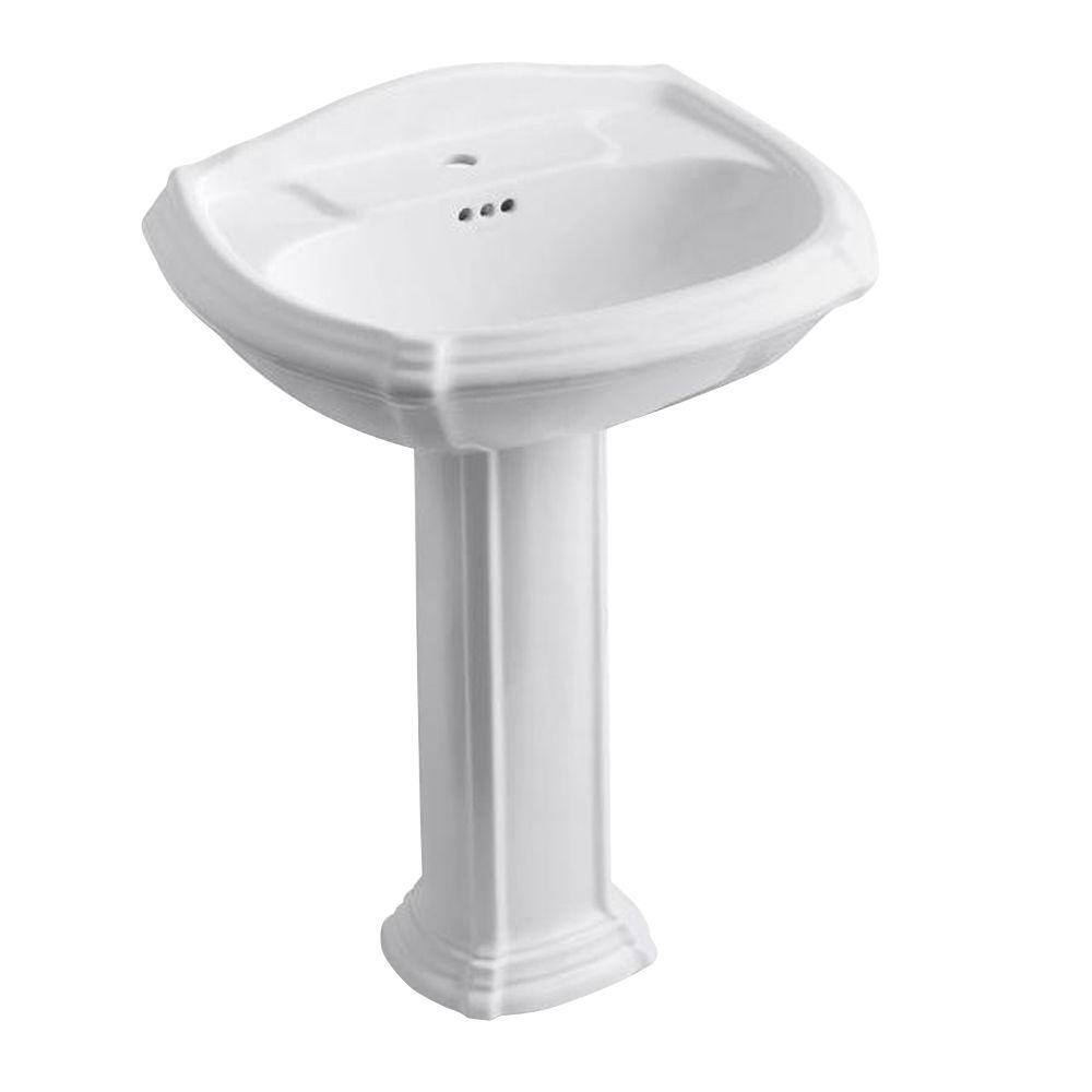 Kohler K 5149 1 0 Rve 39 Pedestal Bathroom Sink White Tools Home Improvement Kitchen Bath Fixtures Vandraren2se