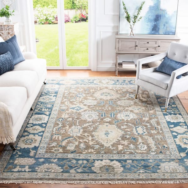 Sultanabad 8 ft. x 10 ft. Blue Oriental Area Rug