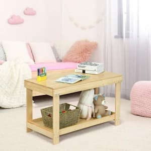 19.5 in. H Natural High Quality Pine Wood Kids Table