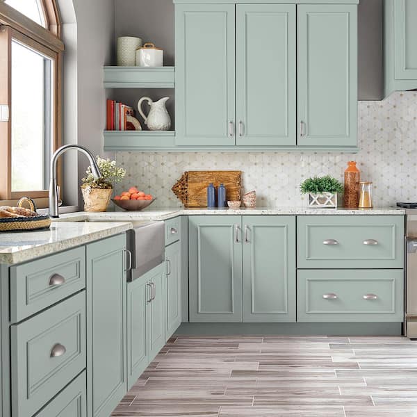 1 gal. #N430-2 Natures Reflection Satin Enamel Interior/Exterior Cabinet, Door & Trim Paint