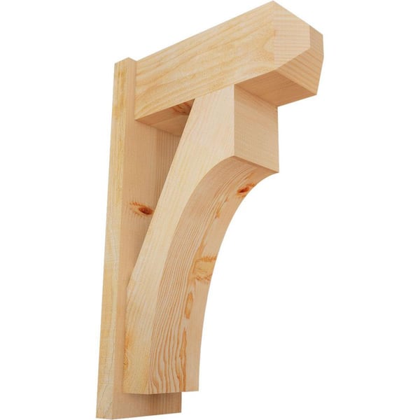 Ekena Millwork 8 in. x 32 in. x 20 in. Westlake Craftsman Rough Sawn Douglas Fir Outlooker