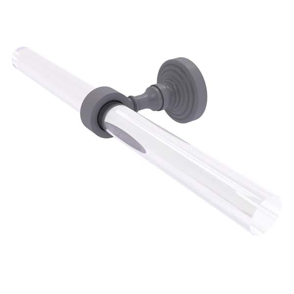 Allied Brass Pacific Grove Collection 13 in. Wall Mounted 2-Arm Guest Towel Holder in Matte Gray