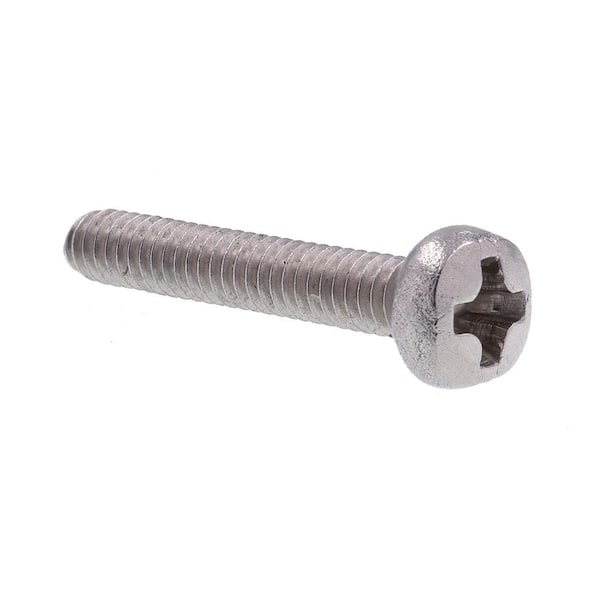 Prime-Line M2-0.4 x 12 mm Grade A2-70 Phillips Drive Pan Head Machine Screws Metric in Stainless Steel (10-Pack)