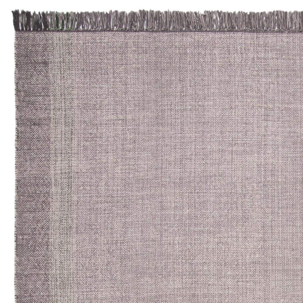 Coastal Breeze Montauk 8'x10' Hand Woven Cotton Rug in Green/Grey