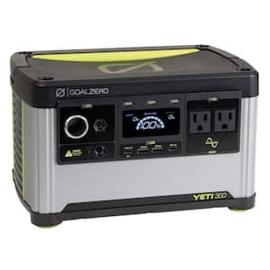 YETI 300-Portable Power Station 350-Watt Output/600-Watt Peak Push-Button Start Solar Battery Generator Camping RV's
