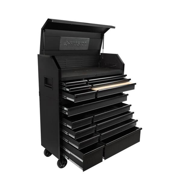 Matte black husky store tool chest