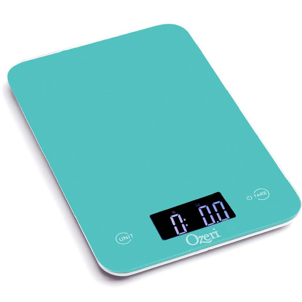 Ozeri Precision Pro Stainless-Steel Digital Kitchen Scale - White, 12lb  Capacity, Battery-Operated, Oversized Platform