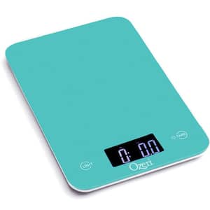 Touch Professional Digital Kitchen Scale (12 lbs. Edition), Tempered Glass in Teal