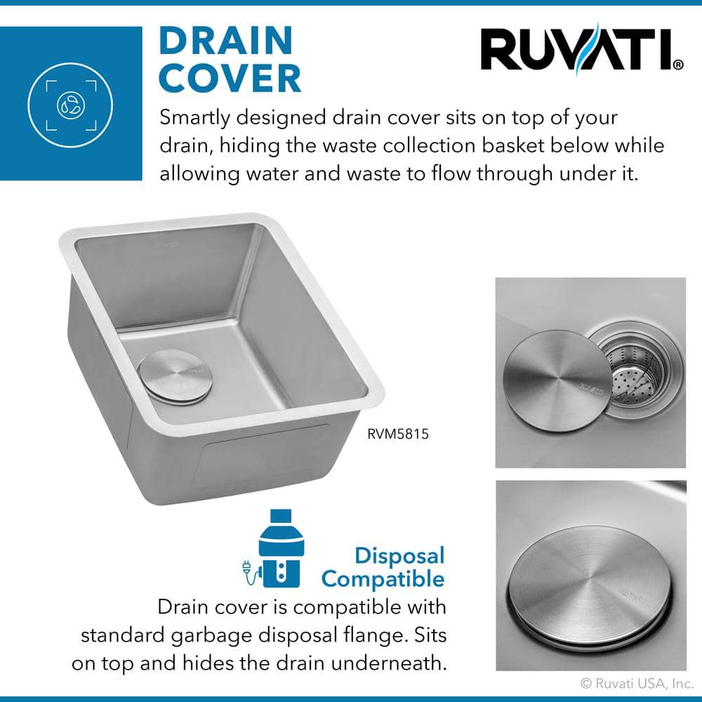 Ruvati 15-inch Stainless Steel Undermount Bar Prep Sink