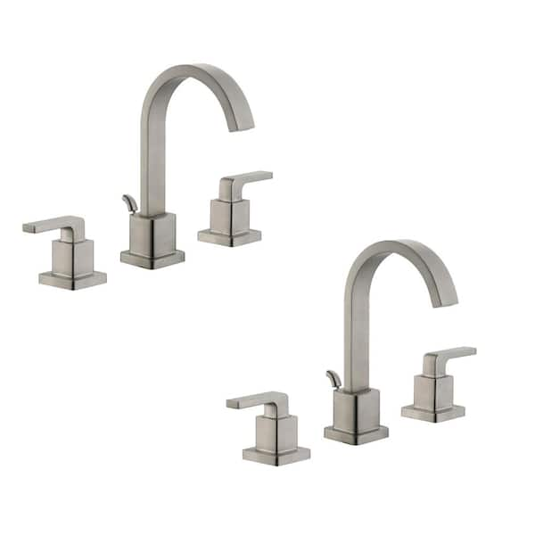 Glacier Bay Farrington 8 In Widespread Double Handle High Arc Bathroom