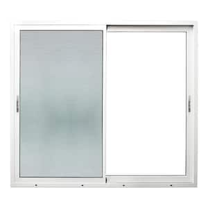 Teza 155 Series 96 in. x 80 in. Gloss White Universal Hand Aluminum Multi-Sliding Door