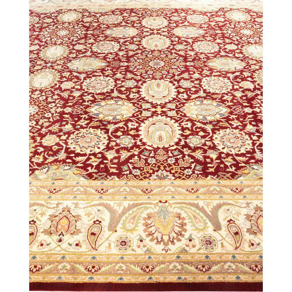 Handmade Red Wool 9' x 12' Traditional Area Rug