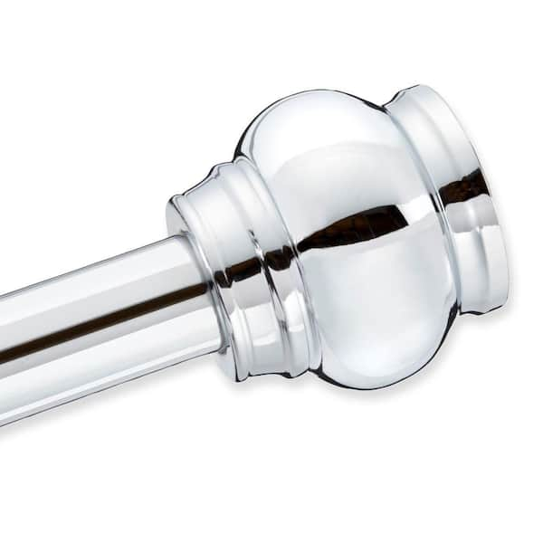 Elegant Home Fashions Circle Decorative Shower Rod in Chrome