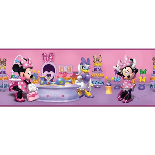 York Wallcoverings Walt Disney Kids II Minnie Bowtique Wallpaper Border