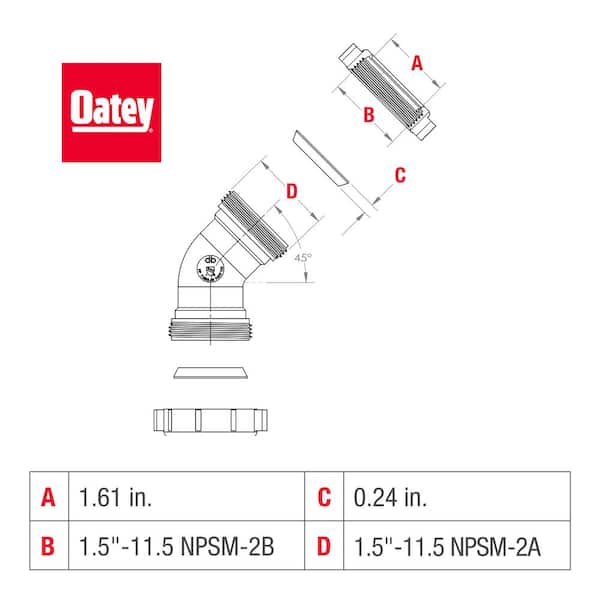 Have a question about Oatey 1-1/2 in. White 45° Plastic Double