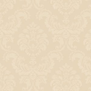 Damask Emboss Vinyl Roll Wallpaper (Covers 56 sq. ft.)