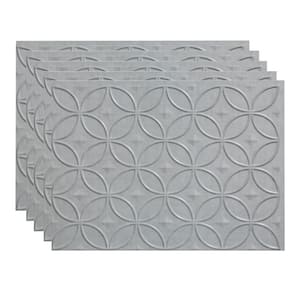 Cashmere 18 in. x 24 in. Rings Vinyl Backsplash Panel (Pack of 5)