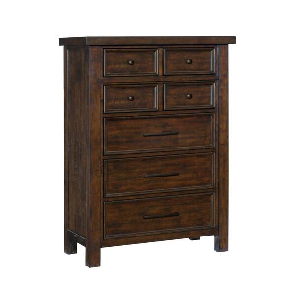 Benjara 38 In. Brown 6-Drawer Wooden Dresser Without Mirror BM300965 ...