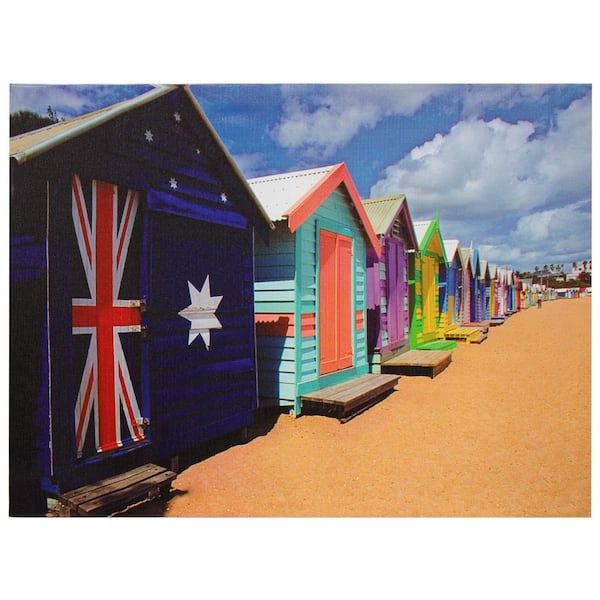 Oriental Furniture Oriental Furniture 24 in. x 32 in. "Beach Cabana" Canvas Wall Art