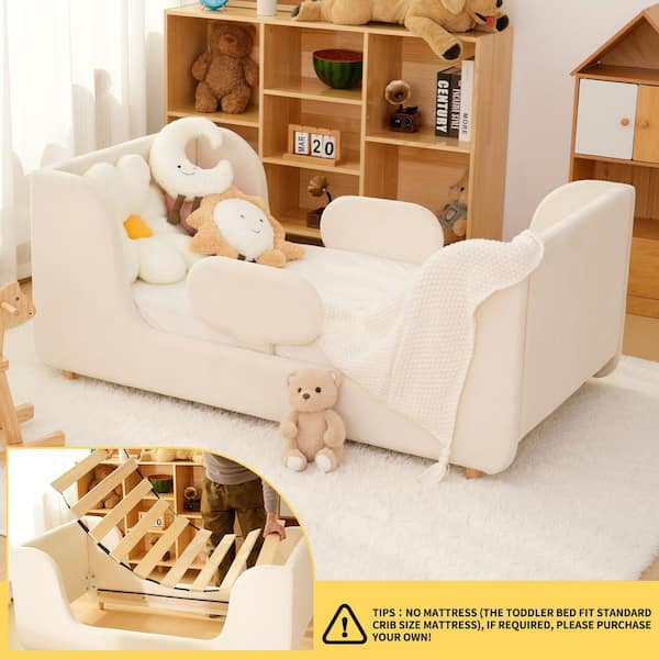 BOZTIY Toddler Floor Bed with Removable Safety Rails Kids