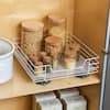 HOUSEHOLD ESSENTIALS 15 in. 2-Shelf Nickel Pantry Organizer with Slide-Out  Drawers 25314-1 - The Home Depot