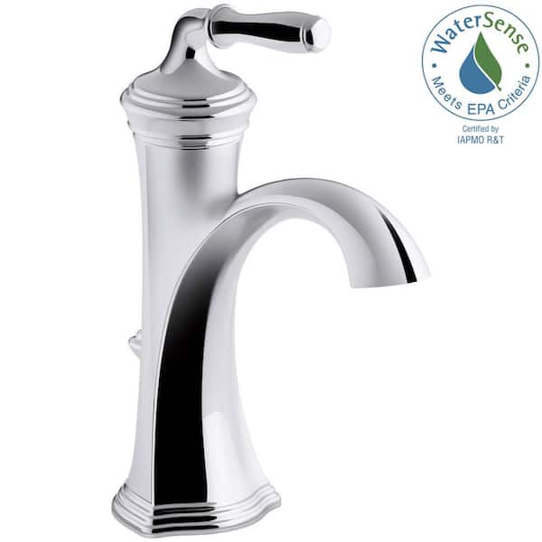 KOHLER Devonshire Single Hole Single Handle Water-Saving Bathroom Faucet in Polished Chrome
