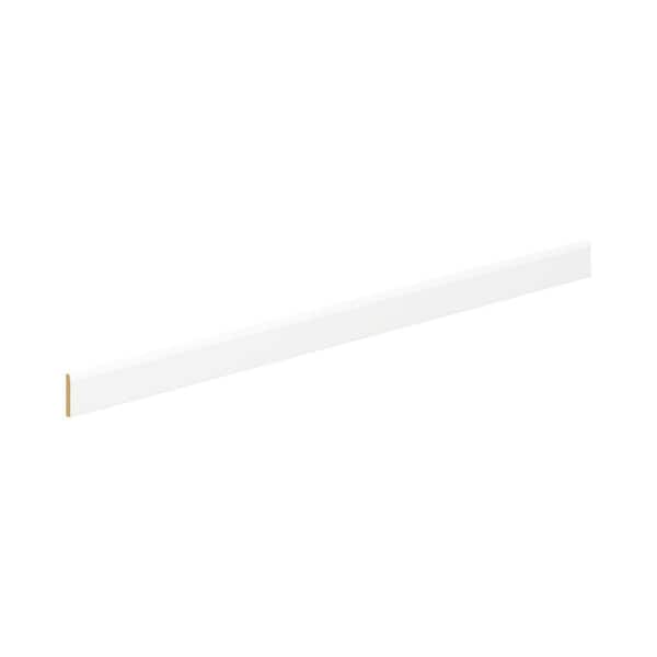 96 in. W x 0.75 in. H Furniture Base Moulding in Bright White