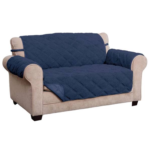 Innovative Textile Solutions Hudson Navy Waterproof Loveseat Furniture Cover