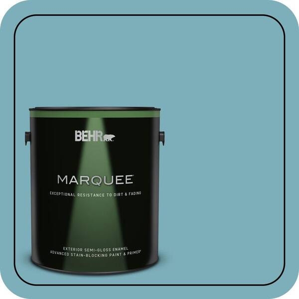BEHR MARQUEE 1 gal. #520F-4 November Skies Semi-Gloss Enamel Exterior Paint & Primer