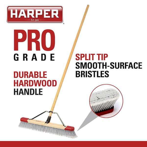 24 in. Easy to Assemble Indoor Push Broom