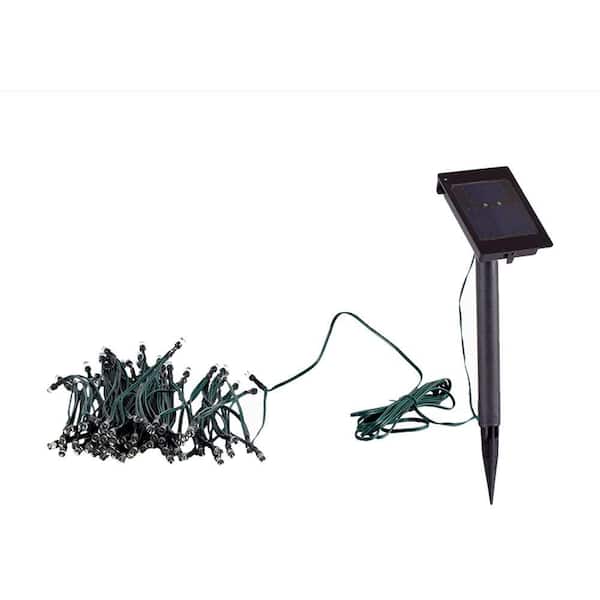 Yards and Beyond Solar Powered White LED String Light Set (100-Piece)