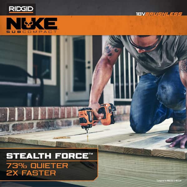 RIDGID 18V NUKE Brushless Cordless 1/4 in. Hex Stealth Force Pulse